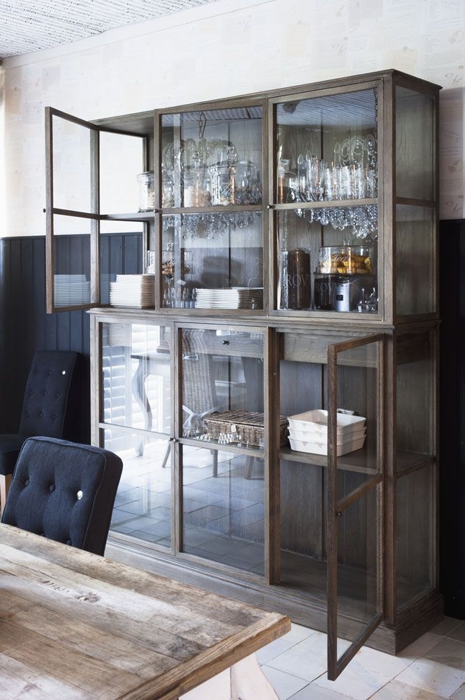 Glass metal curio cabinets
