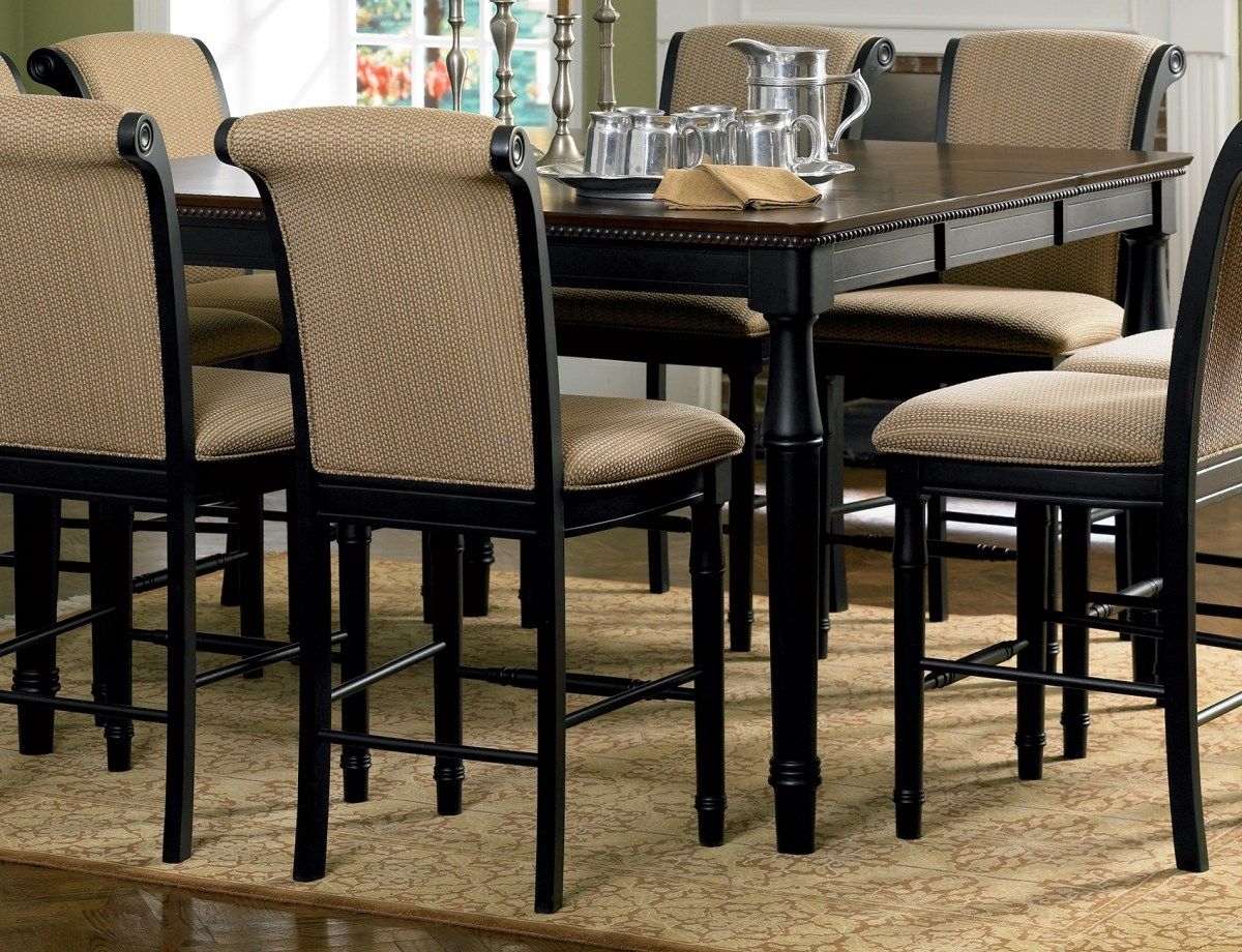 High top dining table with 8 chairs