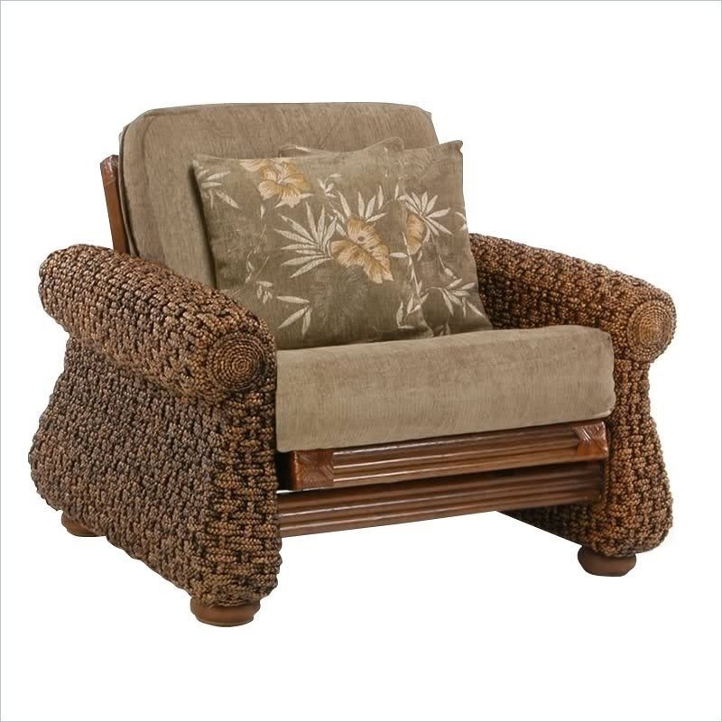 Wicker recliner chair discount indoor