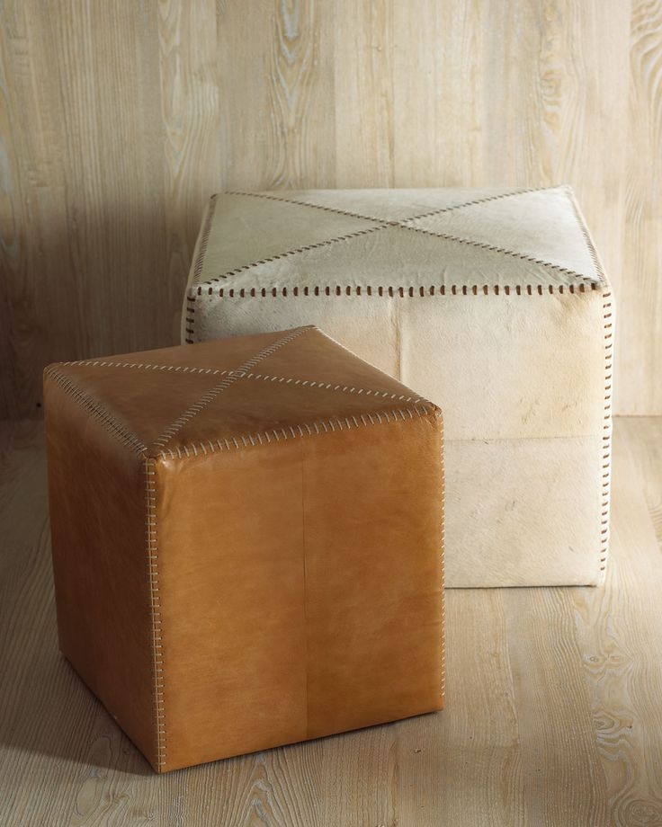 Leather cubes