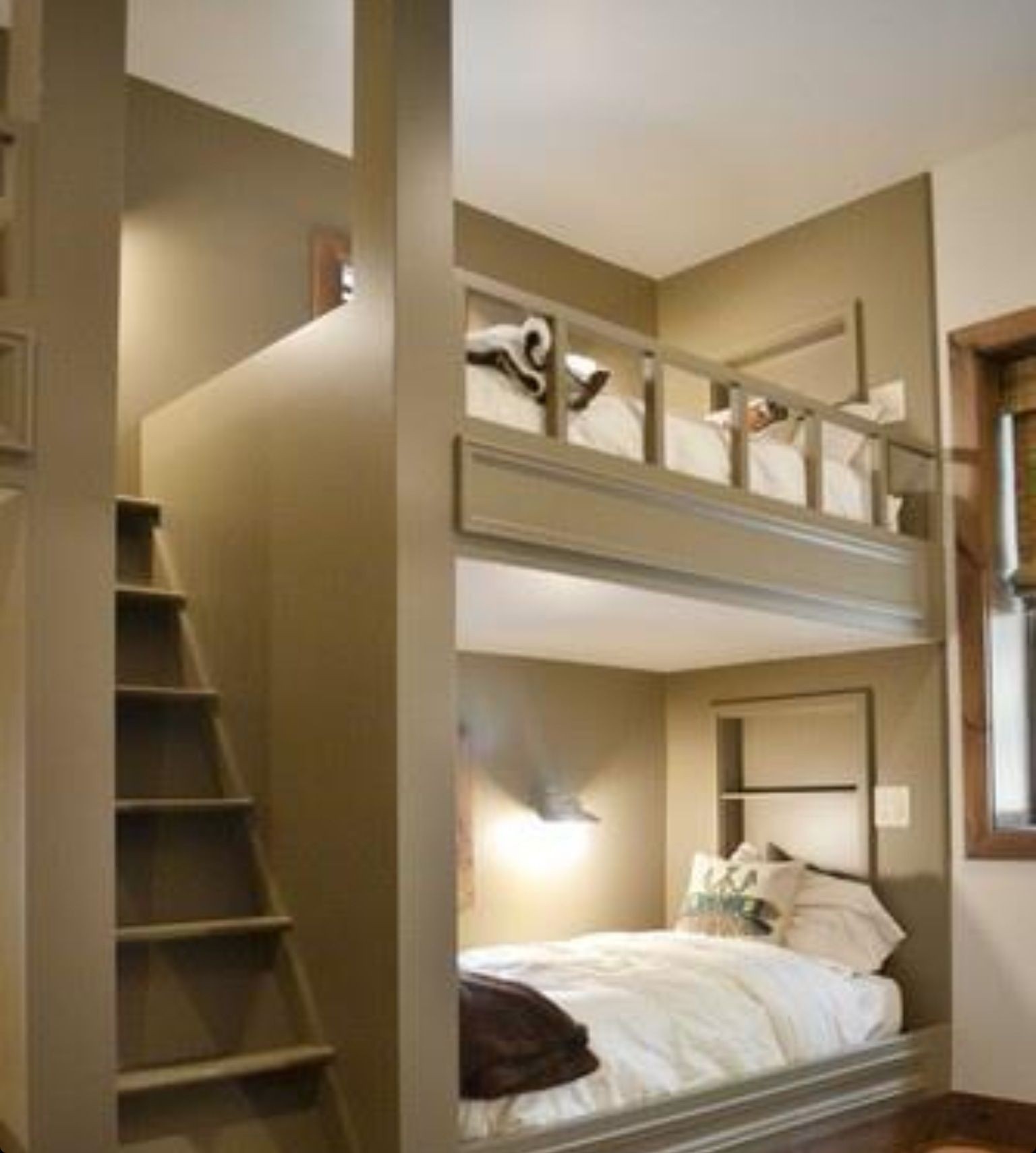Loft beds with steps