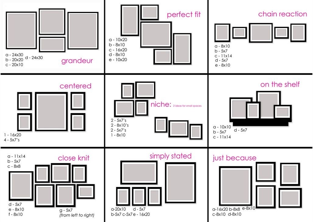 ways to hang frames