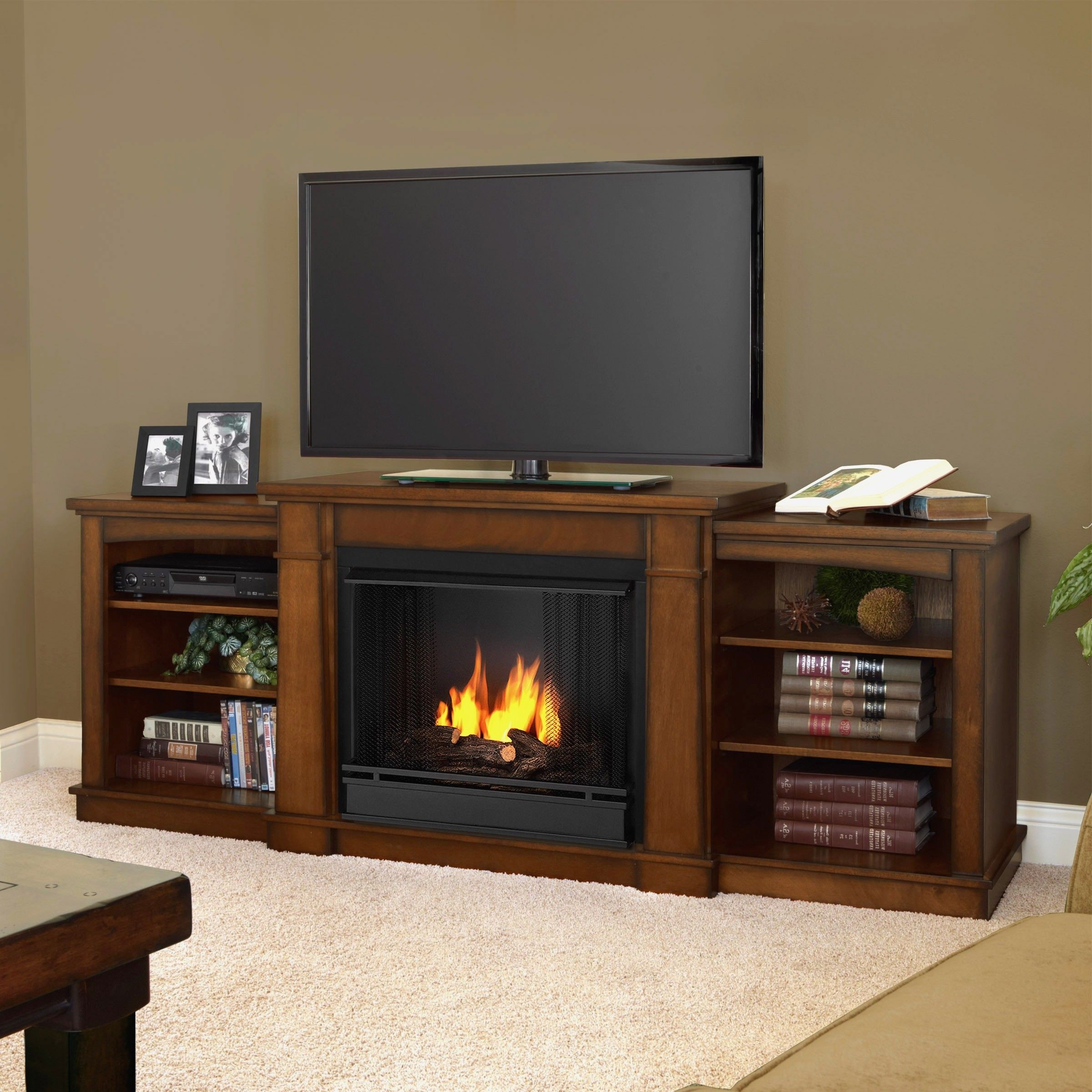 Modern electric fireplace tv stand