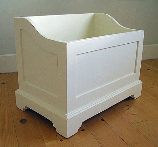 toy storage box white