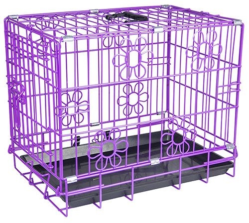 purple dog crate