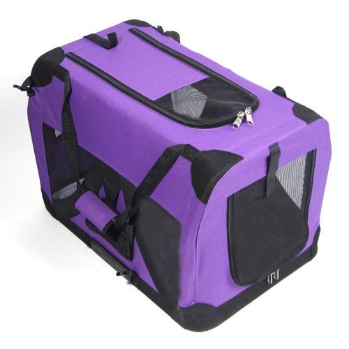 Purple dog crate 1