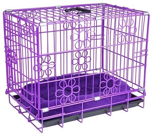 Purple dog crate 3