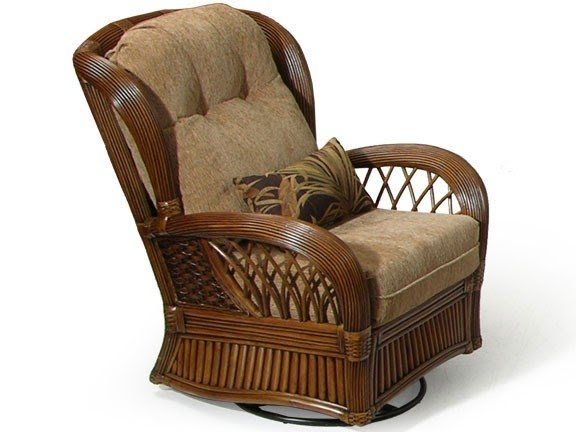 Vintage discount rattan recliner