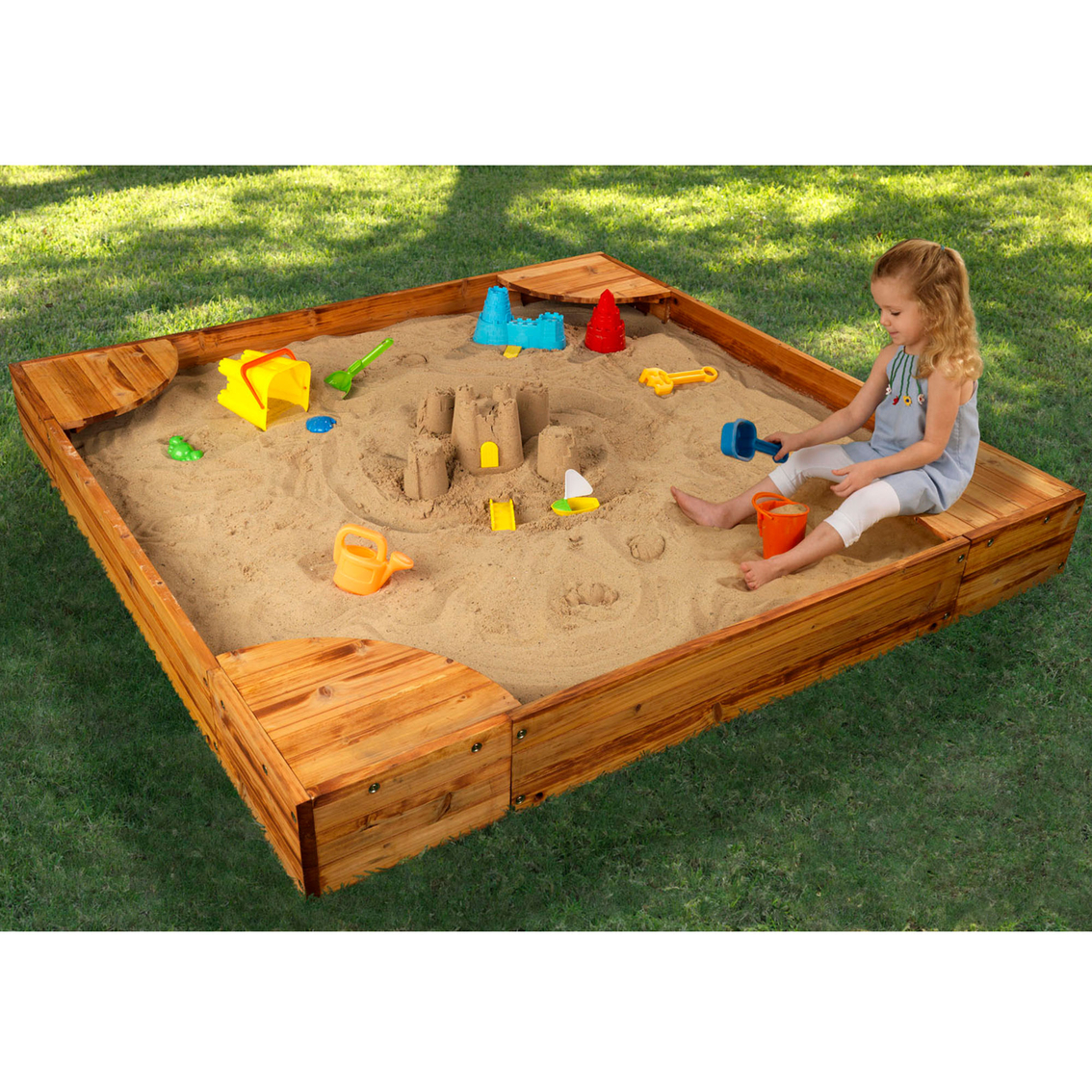 Large Sandbox With Cover Foter