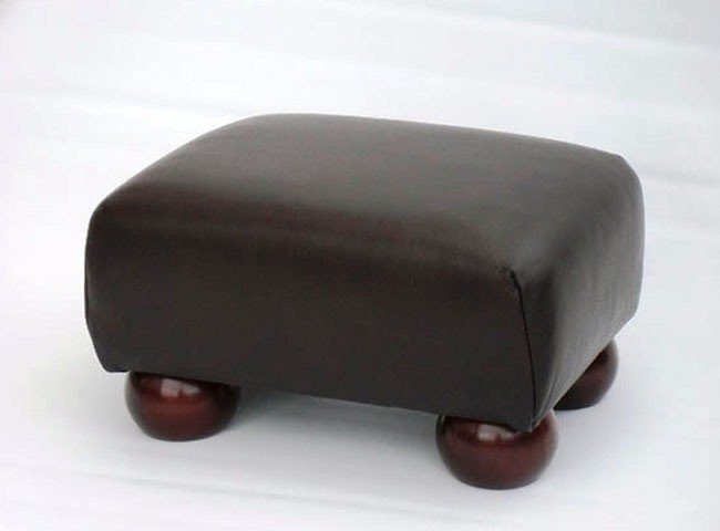 Small leather footstools
