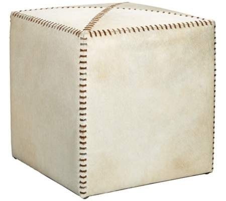 Small leather ottoman cube 3