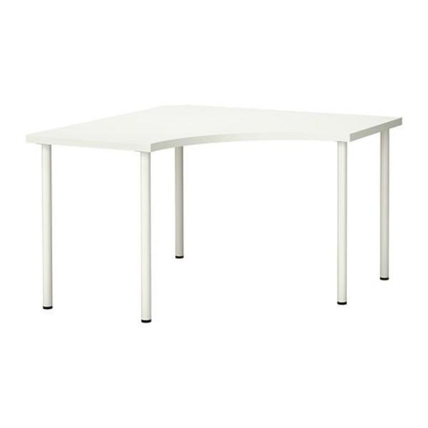 Small white corner table