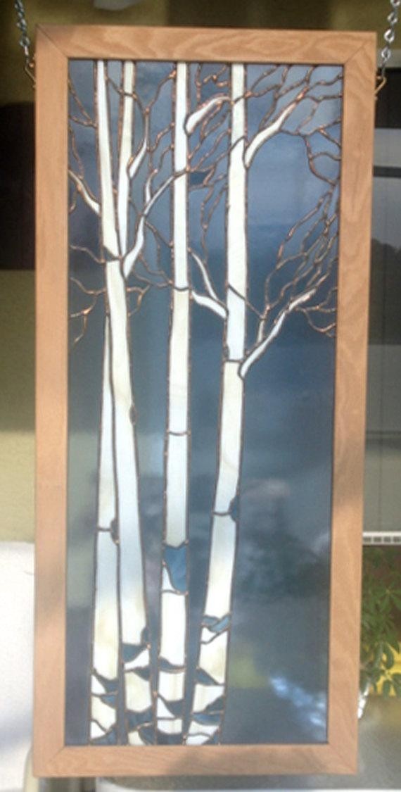 Stained glass ash tree wall hanging use