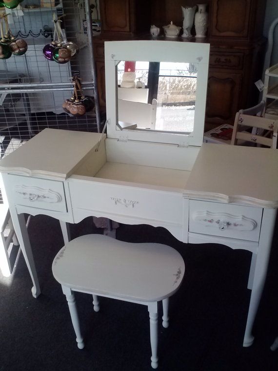 fold up mirror dressing table