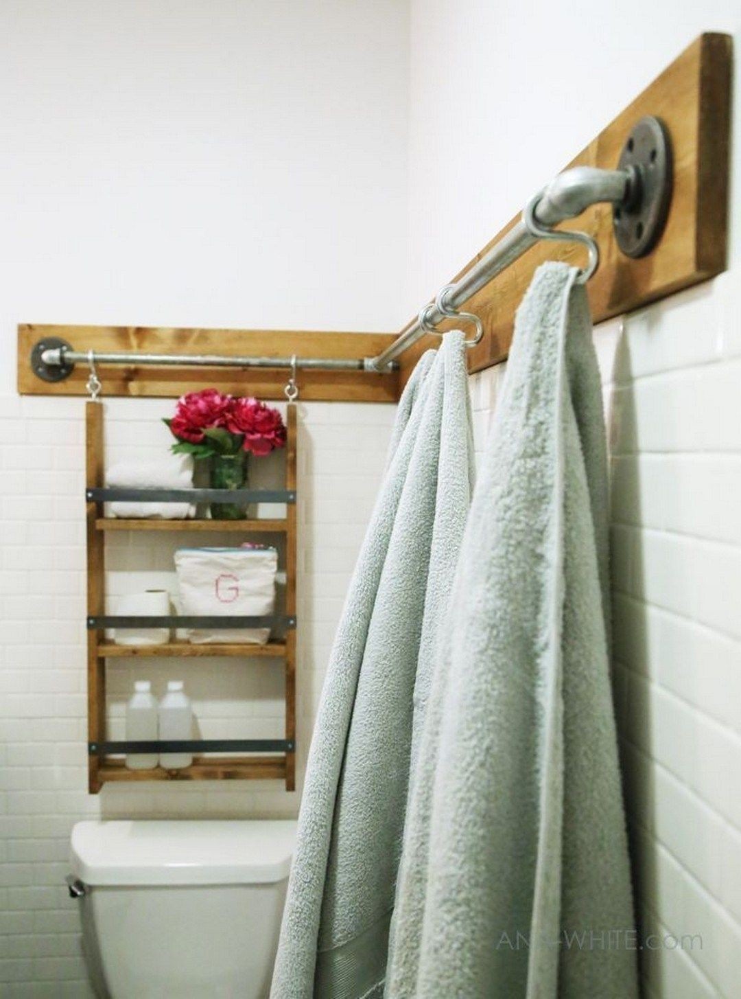 unique bathroom towel holders