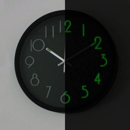 Active glow watches clocks glow in the dark wall clock