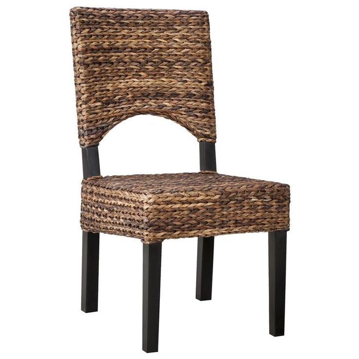 Andres seagrass open back dining chair espresso 149 each at