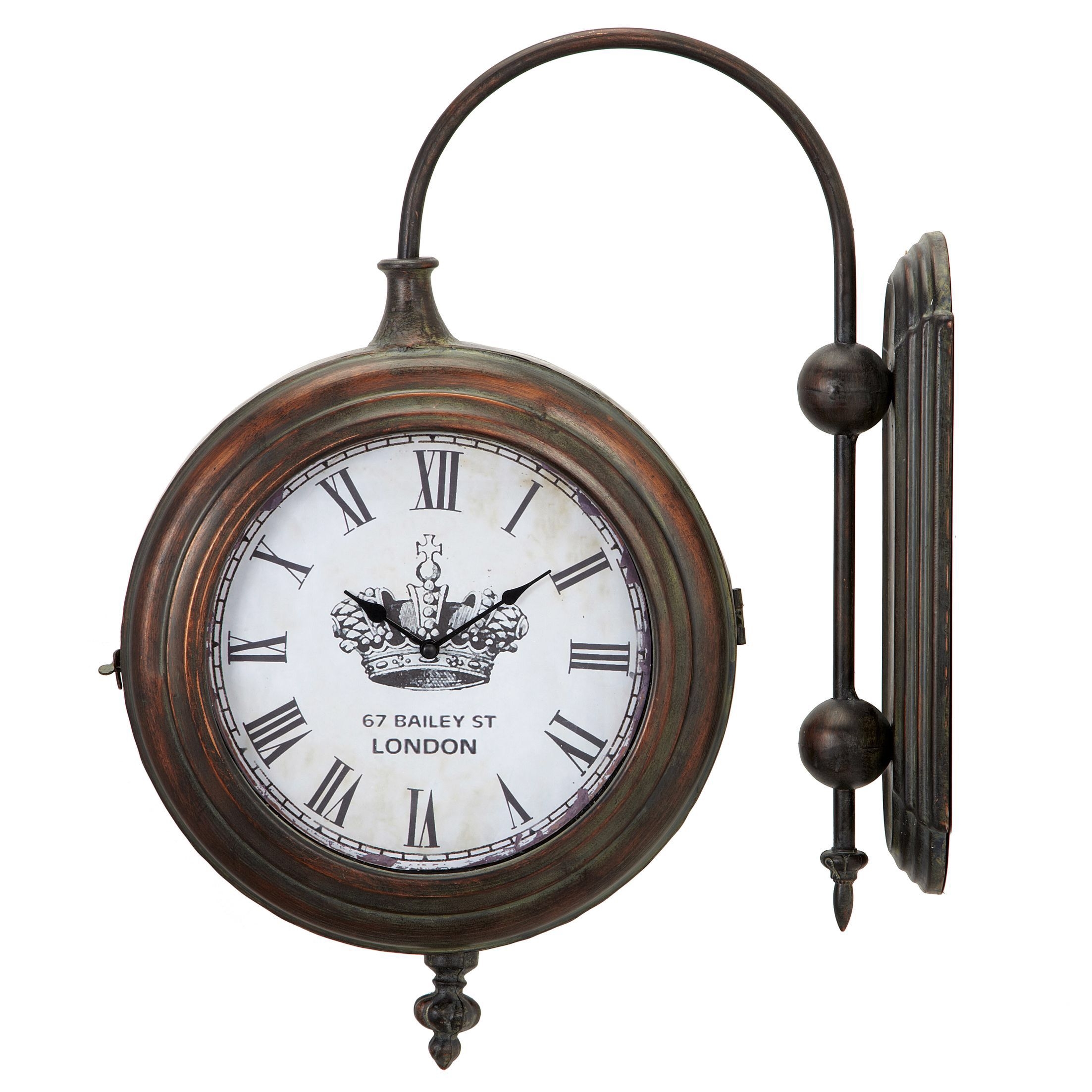 Victoria Station Double Sided Railway Clock Functional Clock Home Decor Vintage 