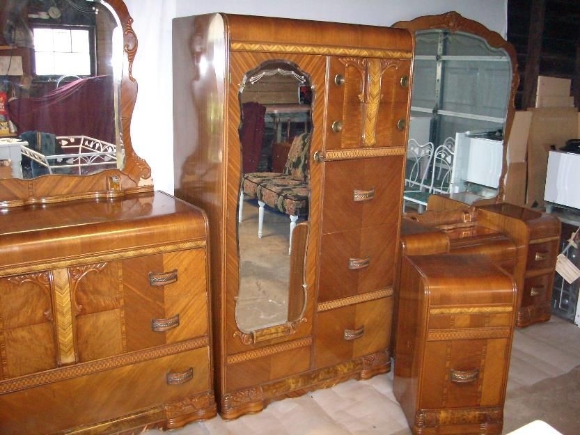 1930s waterfall store bedroom set