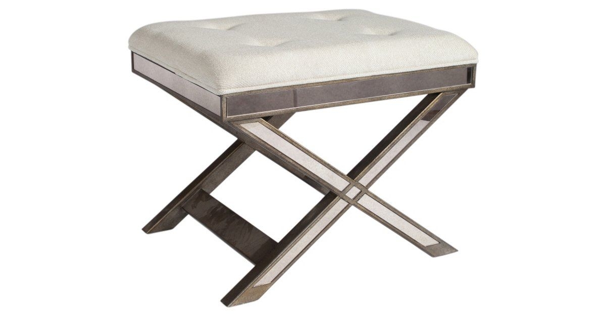 Brass vanity stool