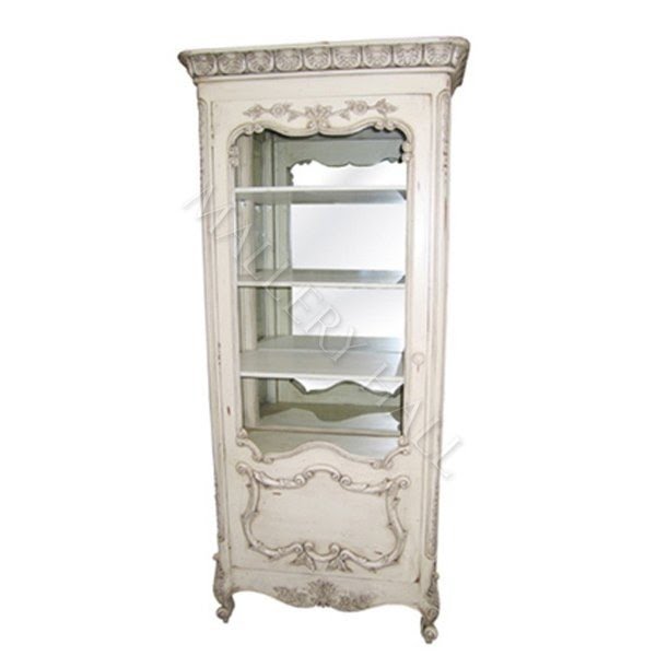 Regale Vintage French Country Display Cabinet Curio Cabinet With