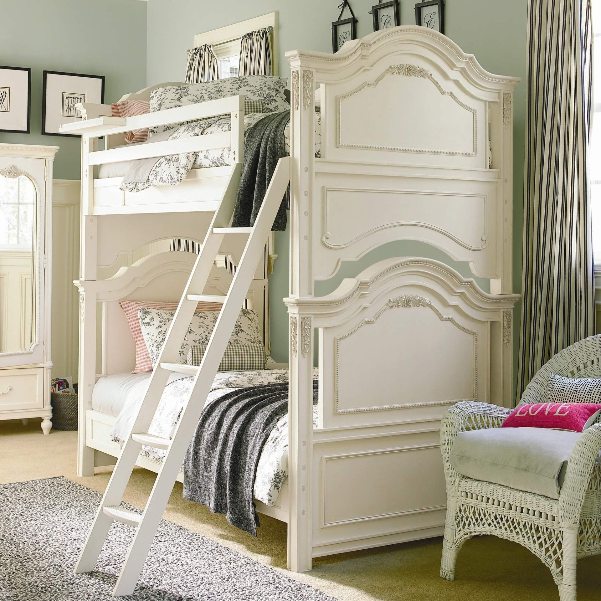 Gabriella Twin over Twin Bunk Bed with Ladder