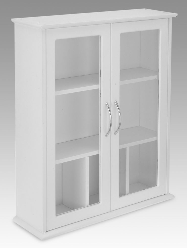 Wall Mounted Cabinet With Glass Doors