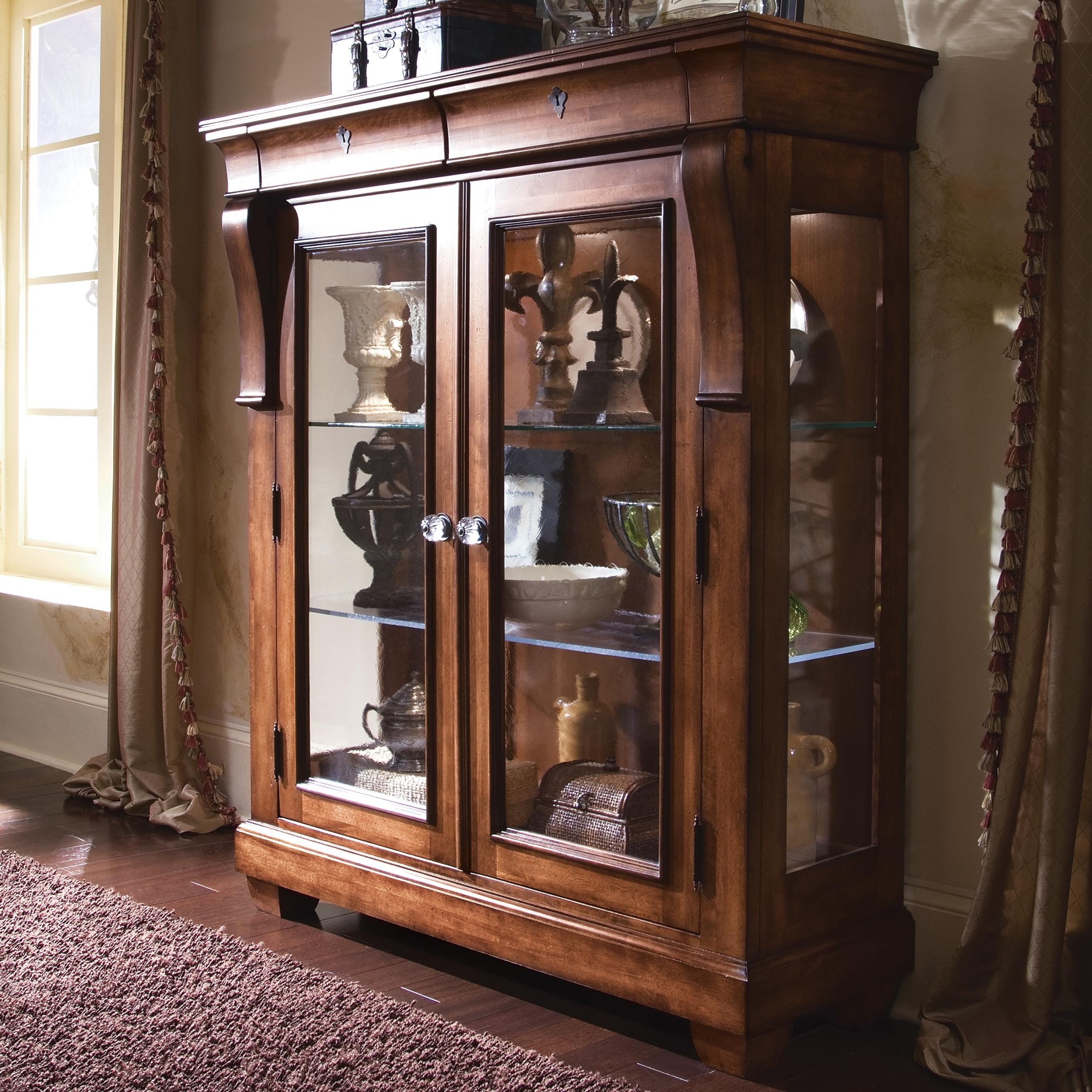 Kincaid tuscano solid wood display cabinet 96 070 by dining