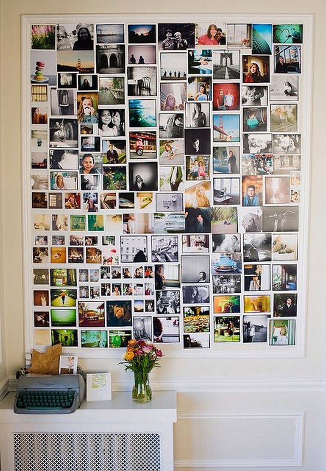 Large picture frame collages for wall