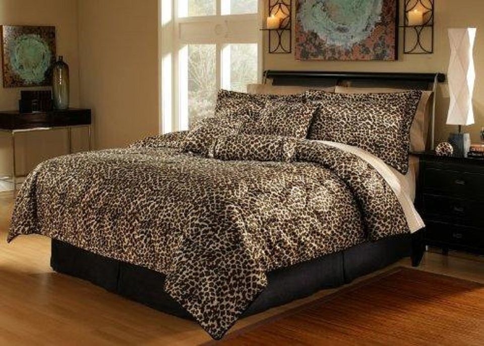 Leopard comforter queen