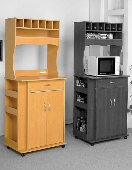 Modern microwave deals cart