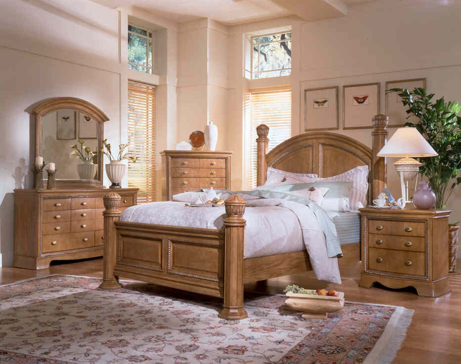 Oak bedroom set model