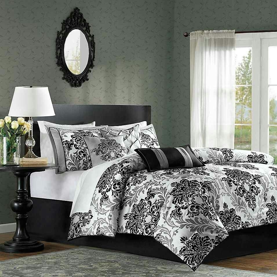 Black And White Damask Duvet Cover Ideas On Foter