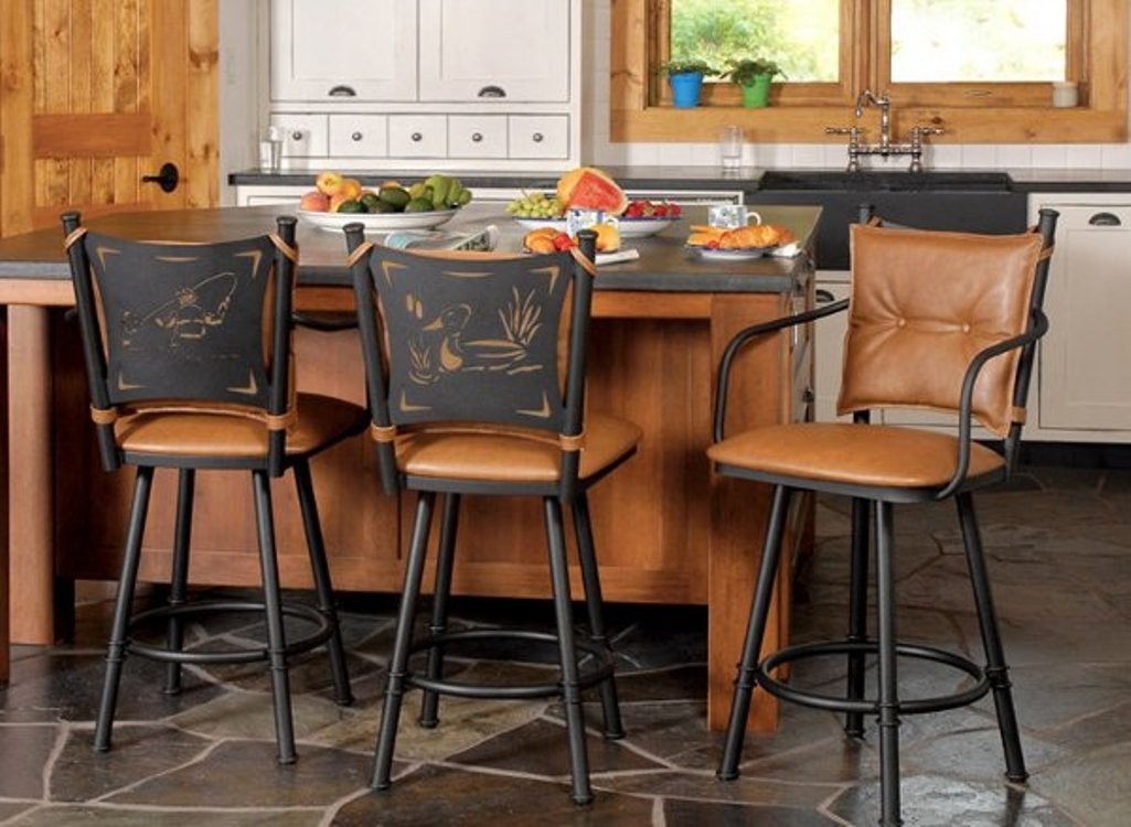 Perfect stools to accentuate the casual kitchen and dining room