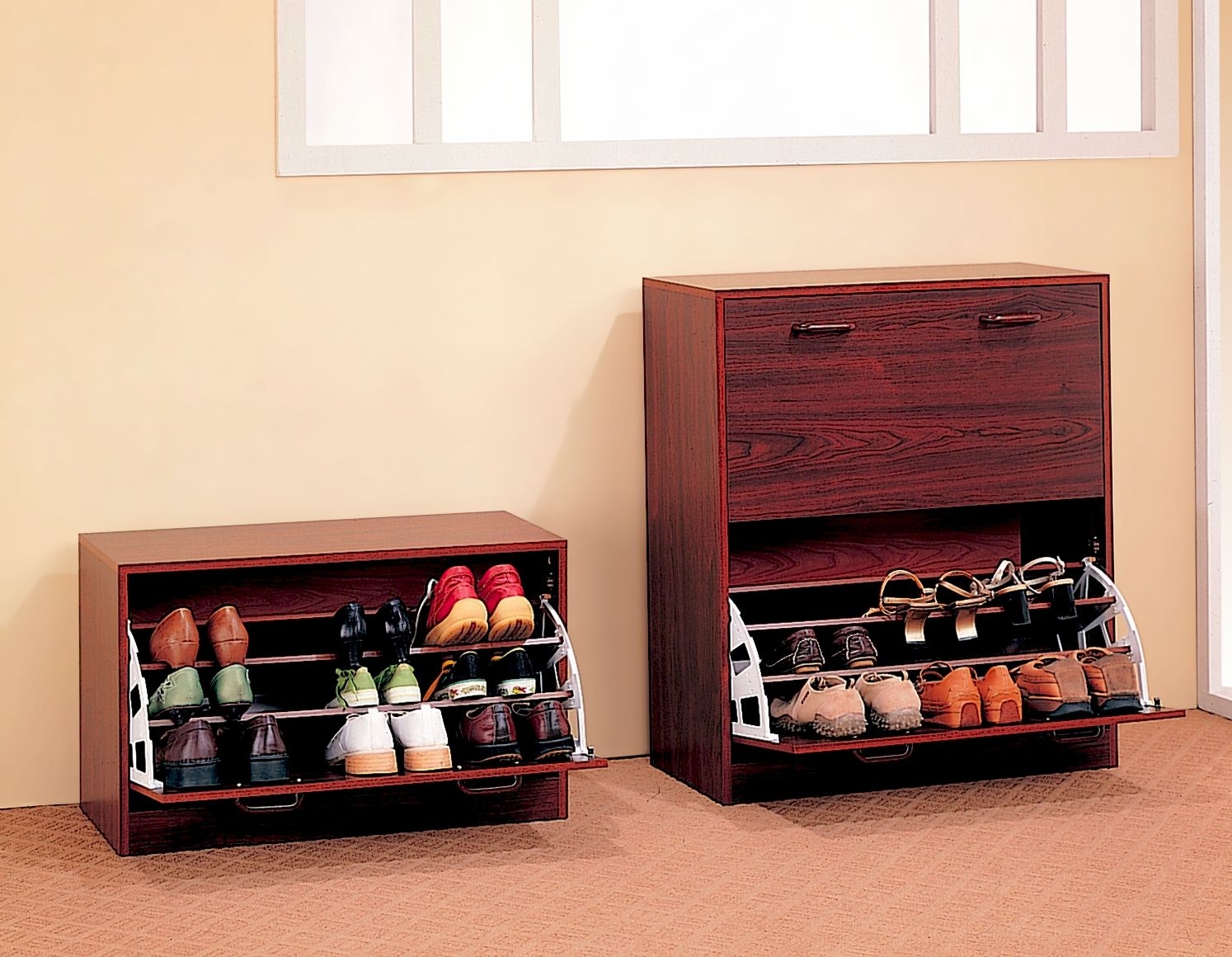 Cherry shoe deals cabinet