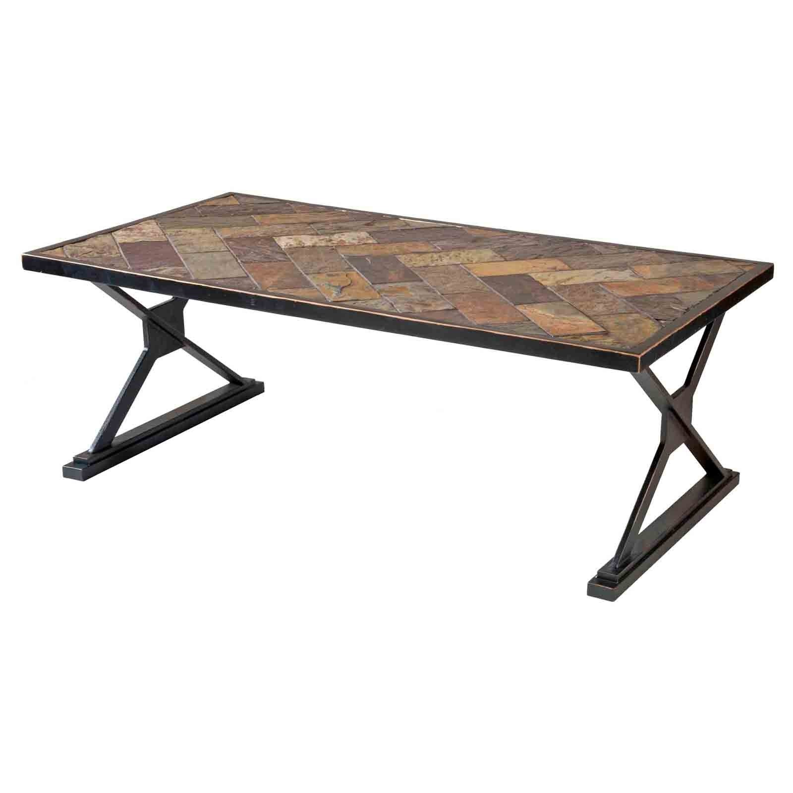 Slate top end tables 24