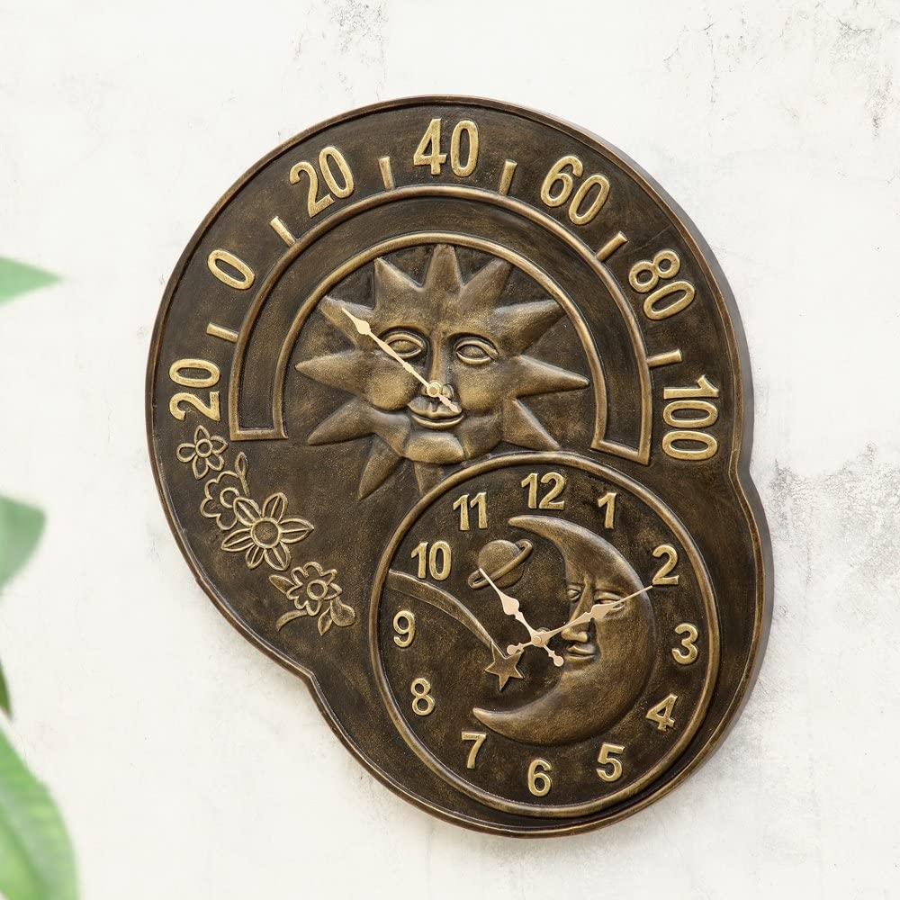  Outside Thermometer with Bronze Effect Design