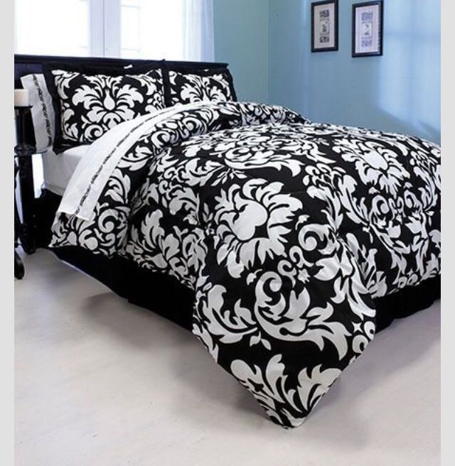 Blue And Black Damask Bedding Ideas On Foter