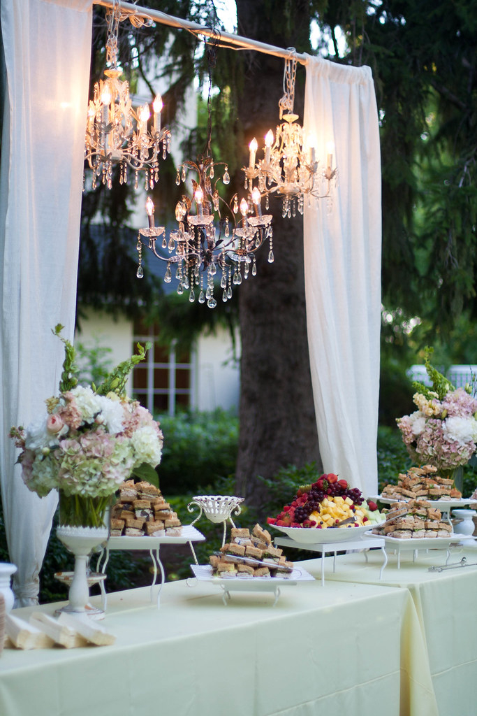 Wedding decor hanging flowers lanterns chandeliers lights wedding party 1