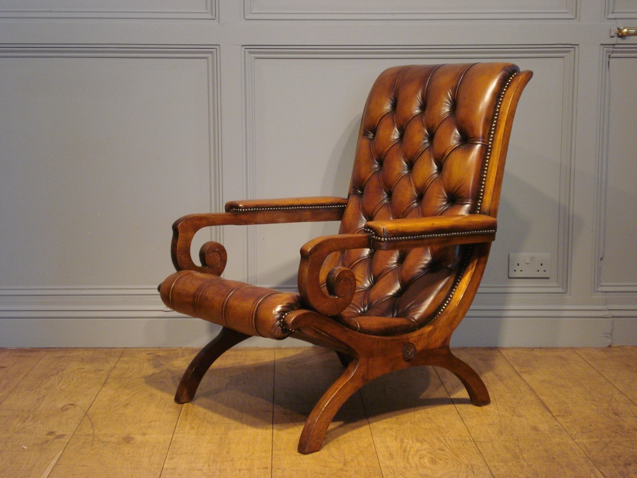 Antique leather chairs