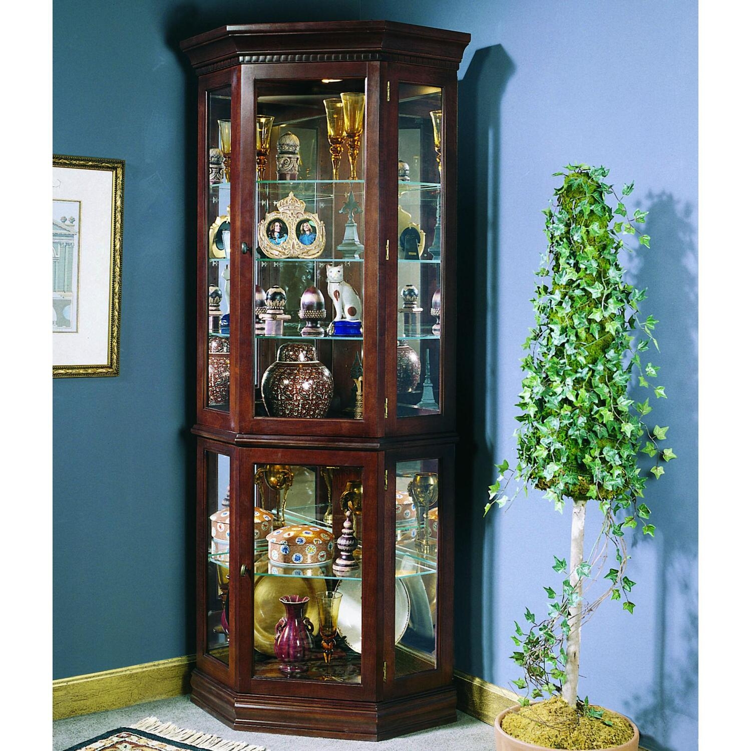 Curio cabinet decorating ideas