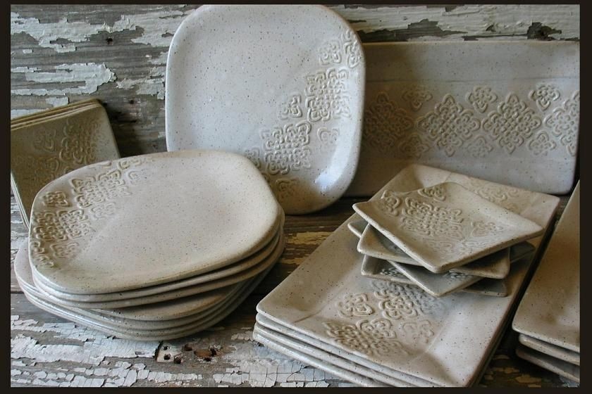 Farmhouse white pottery dinnerware build