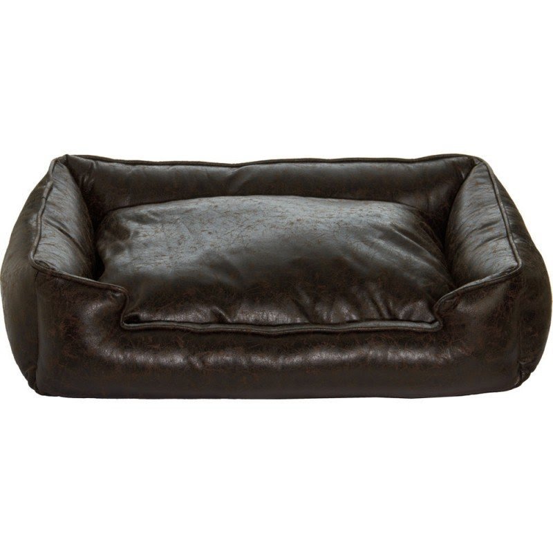 Faux leather dog bed 2