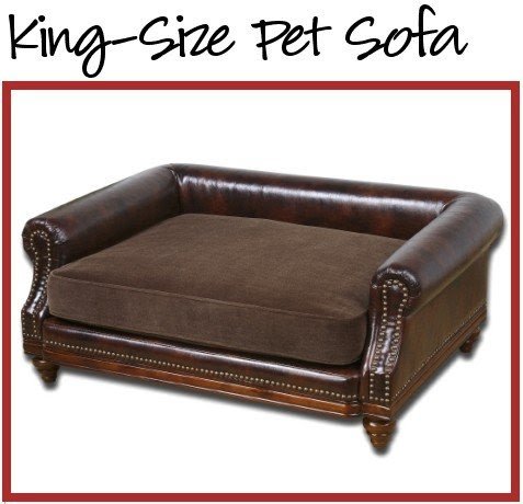 leather dog sofa bed