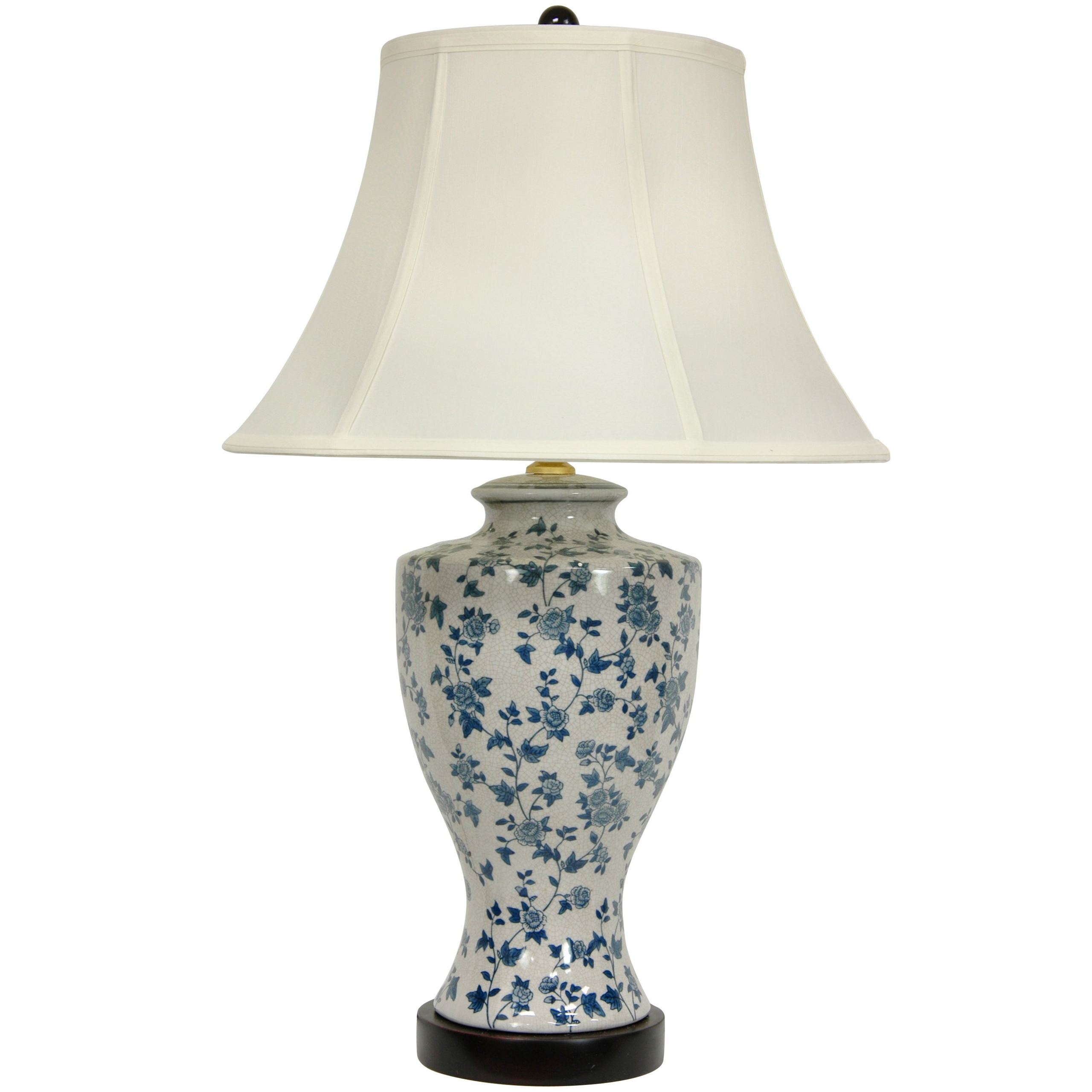 Flower Vine 27" H Table Lamp with Bell Shade