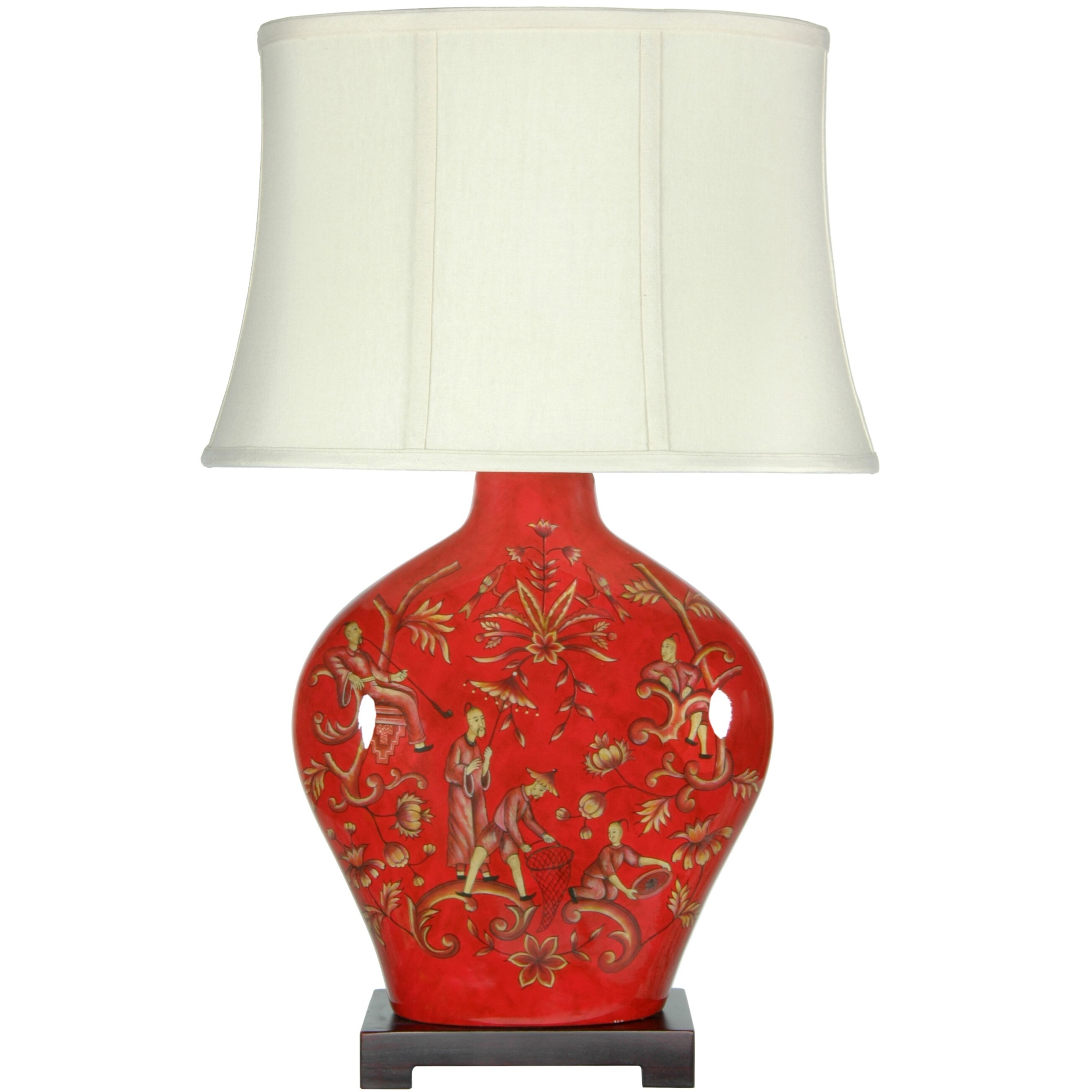 Fruitful Harvest 27" H Table Lamp with Bell Shade