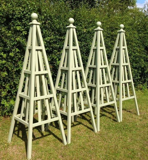 Garden obelisks wooden