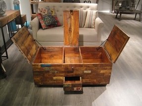 Reclaimed Wood Trunk Coffee Table