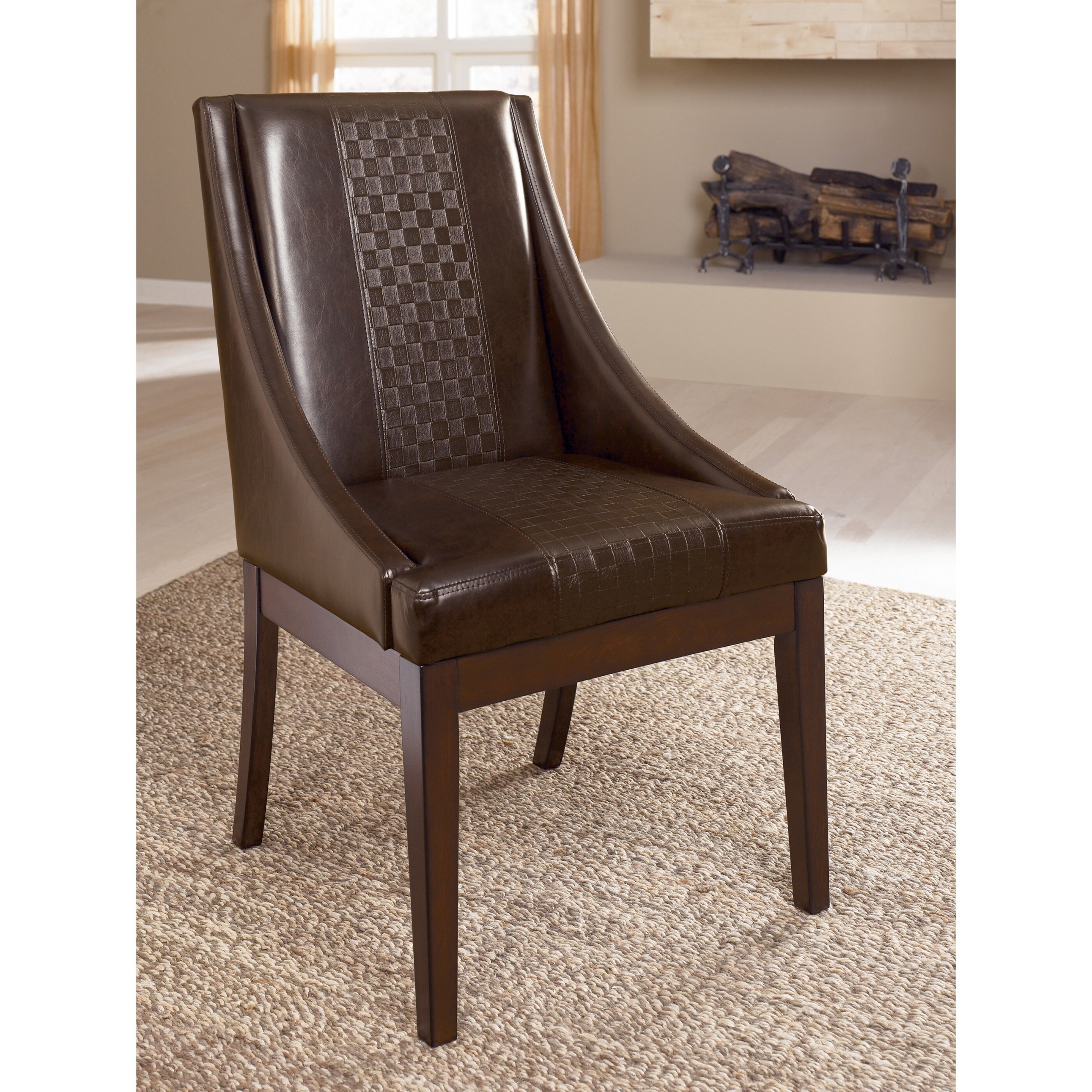 leather dining room arm chair