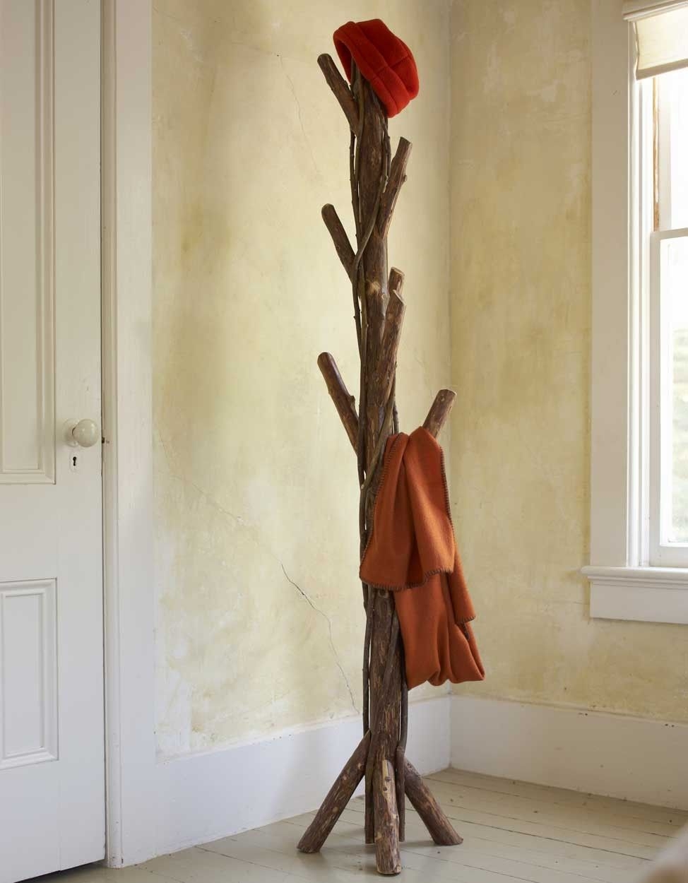 Rustic freestanding best sale coat rack